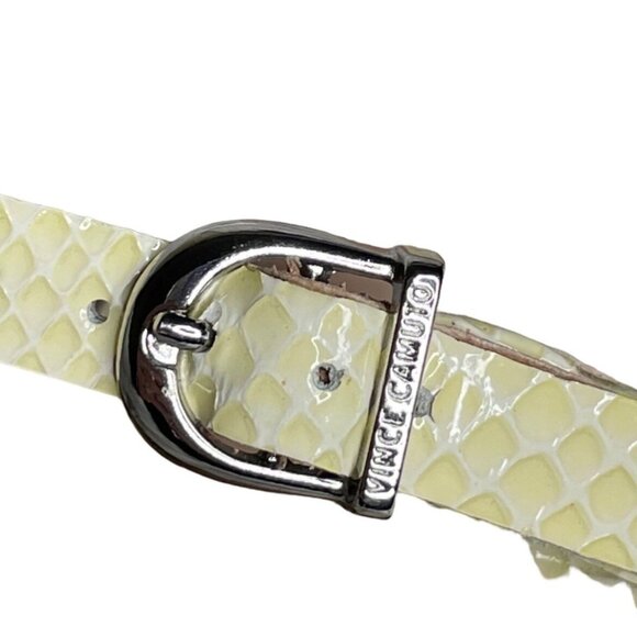 Vince Camuto 9.5 Toleo patent leather heels cream yellow - Picture 6 of 14